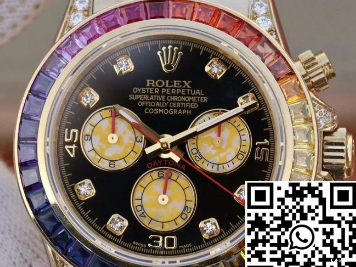 7750 BL Rolex Cosmograph Factory 116598RBOW Rainbow Daytona movement 0716
